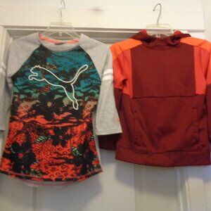 BOYS PUMA TOP & SPORTS HOODIE 16 & SMALL